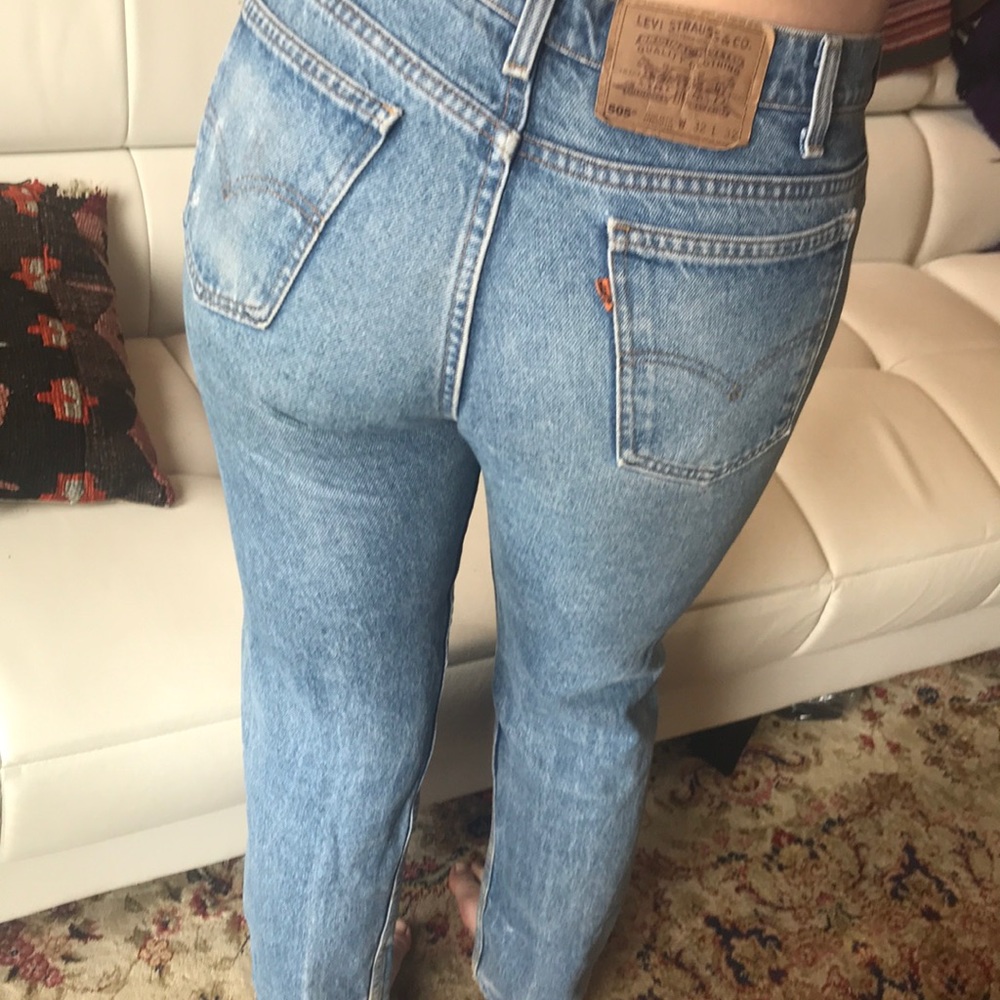 Levi’s orange tab 505 jeans.Authentic straight leg